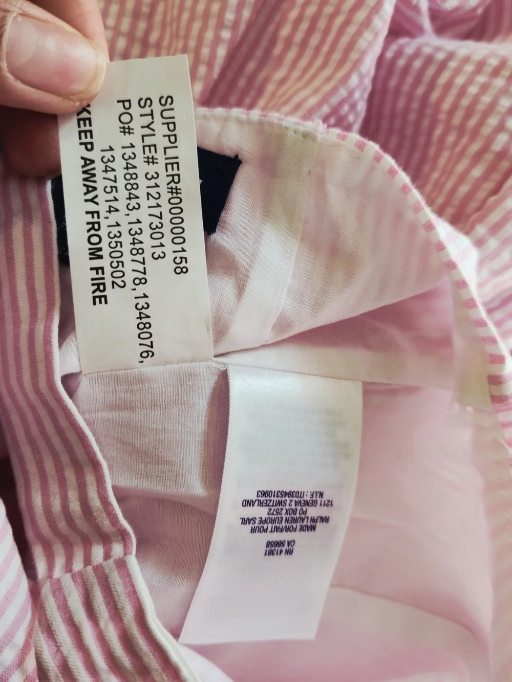 Ralph Lauren Pink Striped Seersucker Sundress